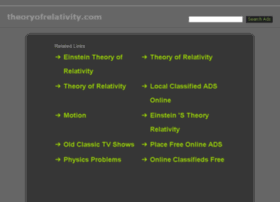 Theoryofrelativity.com thumbnail