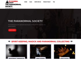 Theparanormalsociety.org thumbnail