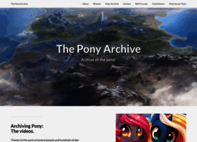Theponyarchive.com thumbnail