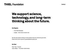 Thielfoundation.org thumbnail