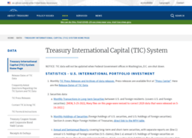 Ticdata.treasury.gov thumbnail