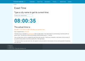 Time-and-calendar.com thumbnail