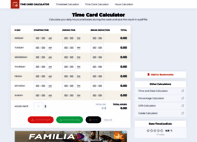 Timecardcalc.com thumbnail