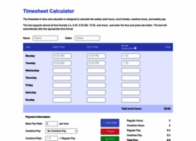 Timesheetcalculator.org thumbnail