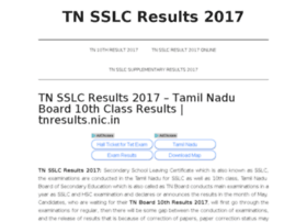 Tnsslcresults2017.co.in thumbnail