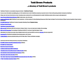 Toddbrownproducts.com thumbnail