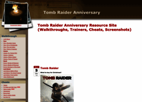 tomb raider anniversary cheats pc