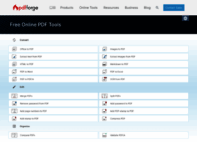 tools.pdfforge.org at WI. Free Online PDF Tools Working Directly in