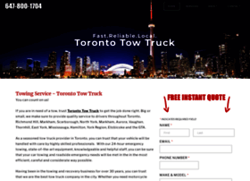 Torontotowtruck.com thumbnail