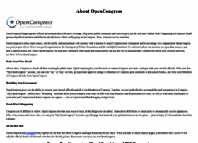 Trac.opencongress.org thumbnail