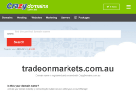 Tradeonmarkets.com.au thumbnail