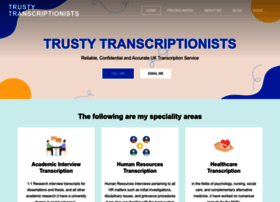Trustytranscriptionists.co.uk thumbnail