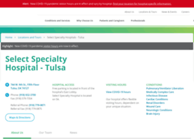Tulsa.selectspecialtyhospitals.com thumbnail
