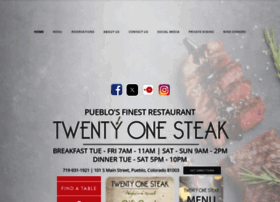 Twentyonesteak.com thumbnail