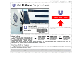 Unilever.couponrocker.com thumbnail
