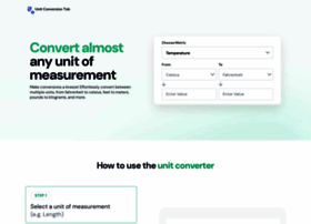 Unitconversiontab.com thumbnail