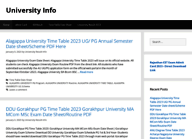 Universityresultinfo.in thumbnail