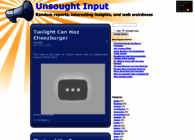 Unsoughtinput.com thumbnail