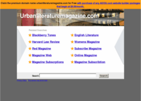 Urbanliteraturemagazine.com thumbnail
