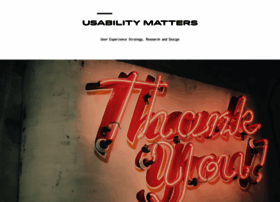 Usabilitymatters.com thumbnail