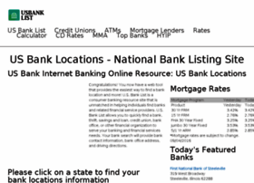 Usbanklist.com thumbnail