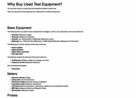 Used-test-equipment.info thumbnail