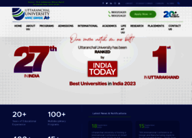Uttaranchaluniversity.ac.in thumbnail