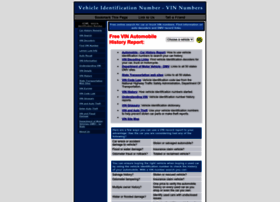 Vehicleidentificationnumbers.com thumbnail