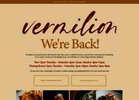 Vermilionrestaurant.com thumbnail