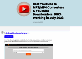 Free youtube download video2mp3 YouTube to