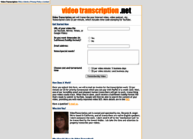 Videotranscription.net thumbnail