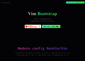 Vim-bootstrap.com thumbnail