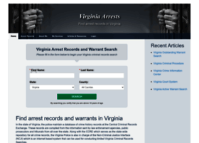 Virginiaarrests.org thumbnail