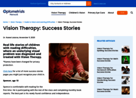 Visiontherapystories.org thumbnail