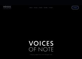 Voicesofnote.org thumbnail