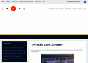  at WI. VW Radio Code Calculator - VW Radio Code Calculator