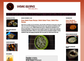 Vysyasrecipes.com thumbnail