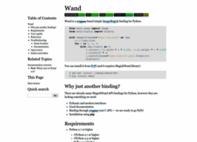Wand-py.org thumbnail