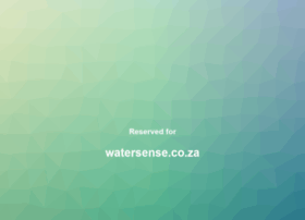 Watersense.co.za thumbnail