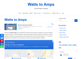 Wattstoamps.com thumbnail