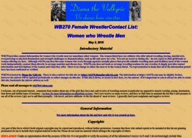 Wb270 female wrestler contact list
