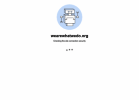 Wearewhatwedo.org thumbnail