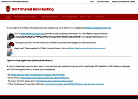 Webhosting.doit.wisc.edu thumbnail
