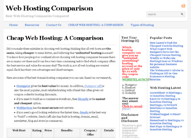 Webhostingcomparison.org thumbnail