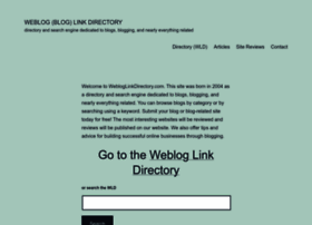 Webloglinkdirectory.com thumbnail