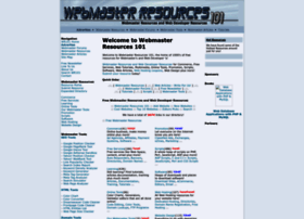 Webmaster-resources101.com thumbnail