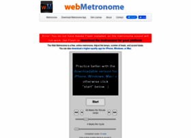 Webmetronome.com thumbnail