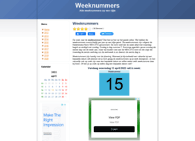 Weeknummers.net thumbnail