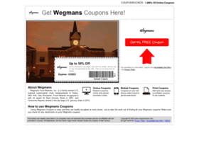 Wegmans.couponrocker.com thumbnail