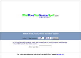 Whatdoesyournumberspell.com thumbnail